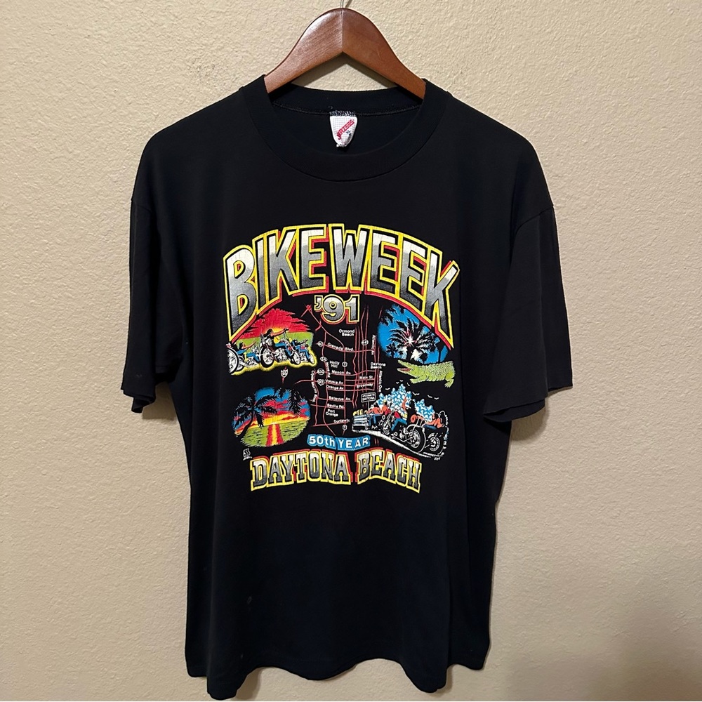 Vintage 1991 Daytona Beach Bike Week Single Stitch T-Shirt